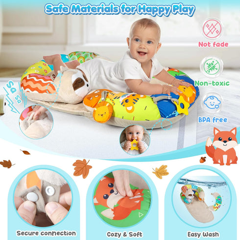 Tummy Cozy Tummy 0-12 URMYWO Time Activity Mat - Time Mat for Newborn Months, Breathable Soft Infant Baby Sit Me Up