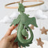 Goukurlsma Dragon Mobile for Crib, Dragon Crib Mobile for Boys, Cloud Mobile for Crib, Neutral Baby Mobile for Crib