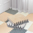 Amylove 18 Pcs Plush Foam Floor Mat Square Interlocking Carpet Tiles with