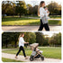 Grey Waterproof Portable Changing Pad with Storage Pocket