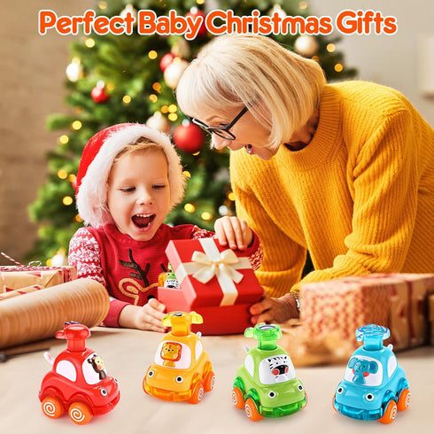 Cars Toys for 1 Year Old Boys - Press and Go Toy Cars for Toddlers 1-3, First Birthday Gifts