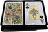 DA VINCI Fiori - Italian 100% Plastic Playing Cards - 2 Deck Set, Poker Size Large Print Jumbo Index