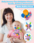 Baby Teething Toys Teethers for Babies 0-6 Months Infant Baby Girl Toys Gifts for 0 3 6 9 12 Months, Newborn Rattles Chew Toys Sensory Learning Montessori Toys for Babies 6-12 Months -Purple