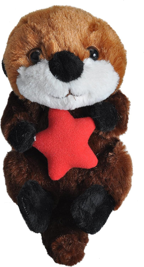Wild Republic Sea Otter Plush, Stuffed Animal, Plush Toy, Gifts for Kids, Hug’Ems 7"