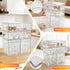 4 Pack Countertop MINMUNJIU Baby Bottle Organizer, Clear Space-Saving Stackable Drawer with Handle, Baby Bottle Storage