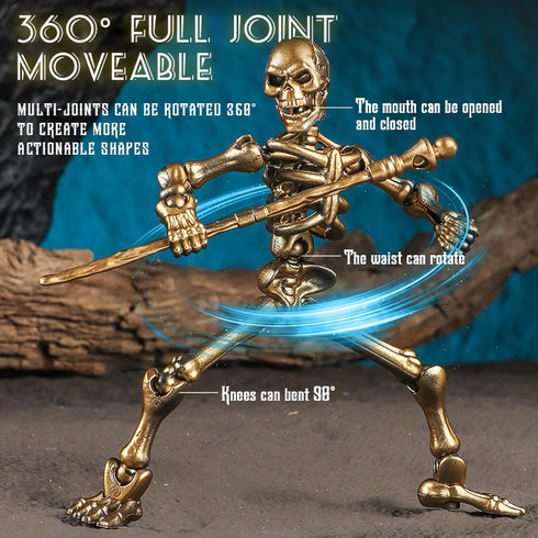 6 Pack T13 Set 2 Dummy 13 Skeleton Action Figure Each with Scepter & Hand Types Titan Lucky Action Figure Multi-Jointed