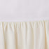 100% 52"L 28"W 13.5" American Baby Company Natural Cotton Percale Ruffled Crib Skirt, Cream, x +