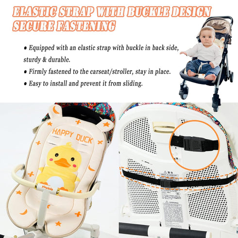 LETTON Baby Seat Pad Liner for Stroller, Universal Breathable Infant Cushion, Ultra-Soft Car Seat Insert