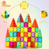 Magnetic Tiles, 100PCS Magnet Building Toys, Stacking Blocks, Perfect STEM Gift for Kids, Boys and Girls
