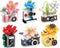 Gearblox 6 Set Mini Flower Cameras Micro Bricks Building Toy Set Collectible Cute