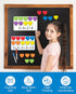 Coogam Magnetic Ten Frame Set - Math Manipulative Games for Kids with 6 Ten Frames, 60 Magnetic Counters, Montessori Toy