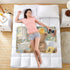 siphylline 52" 34" Cartoon Bear Bathtub Extra Large Resuable Baby Bed Pad Highly Absorbent Mattress Pad Machine