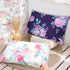 2 Pack, 13"x 18" 14"x19", 100% Toddler Pillowcase Purple Flower Kids Pillow Cover for Sleeping, Fit Sized Or Silky Soft
