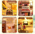 Flever Dollhouse Miniature DIY House Kit with Japanese Style, Creative Room with Furniture for Romantic Valentine's