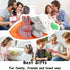 ZZXIAOJIE Easter Hide-and-Seek Bunnies in Carrot Pouch,Three Bunnies in a Carrot Purse,Carrot Plush Toy,Plush Stuffed