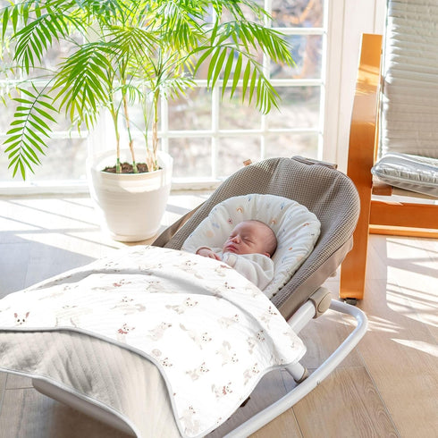 KICPOAY Dogs Cute Chihuahua Baby Swaddle Blanket for Boys and Girls, Muslin Baby Receiving Swaddle Blanket, Soft Cotton