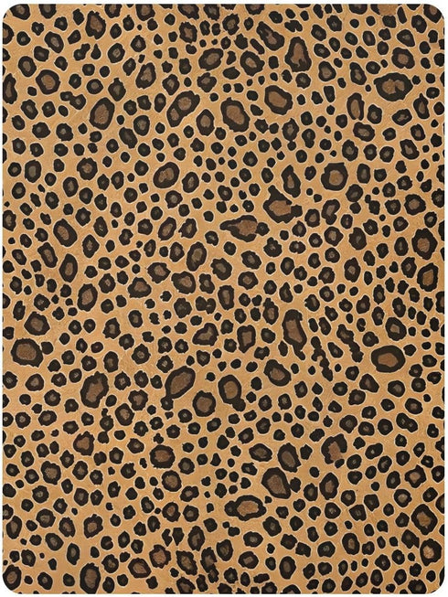 CZXW 52" 28" Fashion Leopard Crib Sheets Fitted x Natural Cotton Soft & Breathable for Baby Crib Mattress