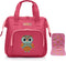HappyVk Baby Doll Diaper Bag with Doll Changing Pad - Handbag for Girls, Owl Embroidery