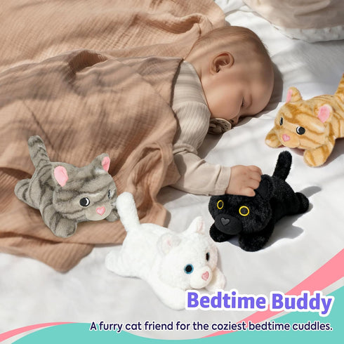 5PC Mommy 4 Onsoyours Original Cat Stuffed Animals with Babies Inside, Kawaii Kiity Plush with & Kittens - Cute