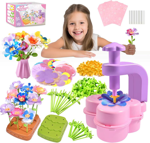 GPPNKC Flower Bouquet Craft Kit Flowers Market Toy Educational Toys Fun DIY Activity