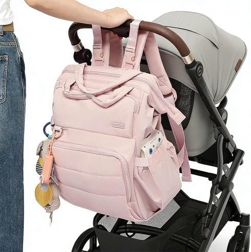 Backpack Backpack BELALIFE Baby Diaper Bag, Baby Essentials Travel for Moms Dads, with Changing Pad, Insulated Bottle