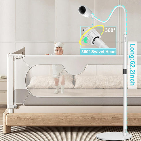 Derebir E30 E220 C220 E21/ E110 C2110 T8417/ T8354/ T8300 Baby Monitor Floor Stand Holder Mount Compatible with eufy /