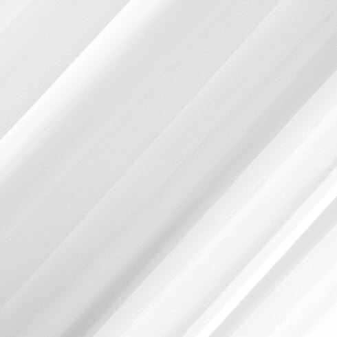 No. 918 Emily Sheer Voile Rod Pocket Door Sidelight Curtain Panel, 28" x 72", White