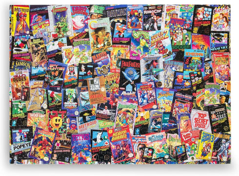 8-Bit Armageddon Retro Video Game Puzzle for Adults and Kids | 1000 Piece Jigsaw Puzzle Toy | Family Game Night (28 x