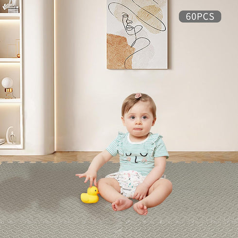 Mlonausz Soft Non Toxic Baby and Kids Play Mat EVA Foam Floor Interlocking Tiles Playroom