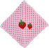 Handmade Baby Blanket with Crochet Strawberry Design Warm, Soft and Playful Gift for Babies, Perfect for Crib