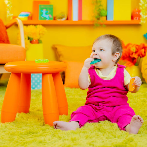 3 Bright Starts Chill & Teethe Water-Filled BPA-Free Baby Teething Toy, Ages Months+