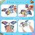 Seenelling 44 32 12 2) Pcs Flying Butterfly Craft Kit with Wind up Butterflies and Color Pens People Painting White