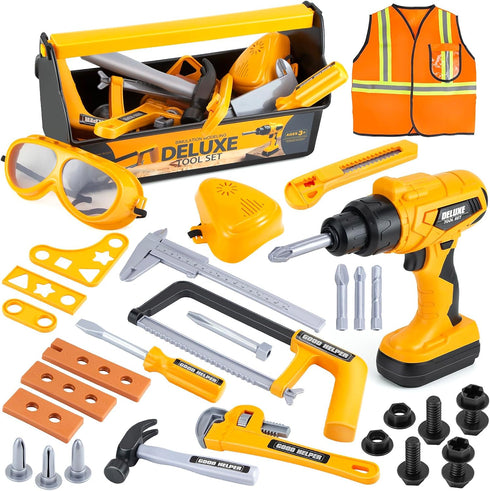 Zealous Kids Tool Set for Boys,Toddler Tool Set with Kids Tool Box