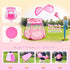 1 Princess Castle Girls Play Tent with Rug Pop Up Play Tent for Toddlers Kids DISHIO Playhouse Toys for Year Old