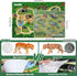 57x38.5Jumbo Mat,12PCS Playset FRUSE Safari Animals Figures Toys w/ Play Realistic Jungle Wild Zoo Animals Figurines