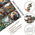 Stained Glass Puzzles for Adults 1000 Pieces - Bird Puzzles with Cardinal Parrot Hummingbird, Challenging Jigsaw
