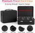 MTG Deck Box with Portable Case, 6 Pack Clear Card Deck Box Holds 600+ Double Sleeved Cards, 6 Dividers