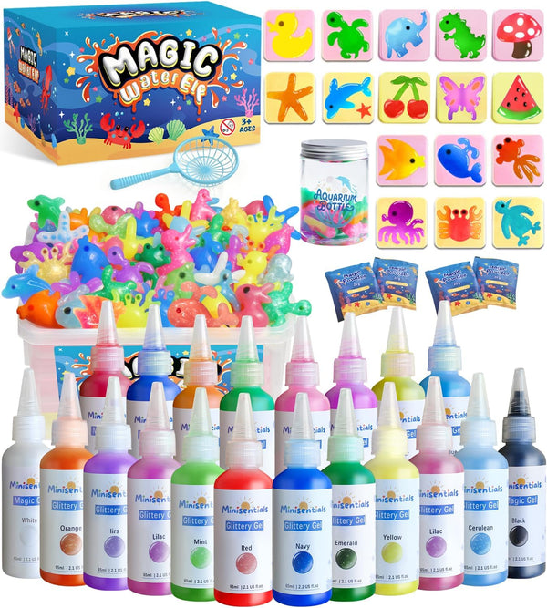 Magic Water Elf Toy Kit - Magic Gel Water Pets with Aquarium