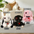 Creepy Goth Bunny Plush Toy - Spooky Stuffed Animal for Easter