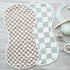 LifeTree 2 Pack Muslin Baby Burp Cloths - Large 70% Viscose from Bamboo & Cotton