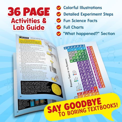 Playz 52 Extreme Kids Chemistry Experiments Set | STEM Activities & Science Kits for Kids Age 8-12