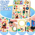 1-3 Grarain Busy Board for Toddlers - Montessori Educational Toy for Year Old Boys & Girls | Travel-Friendly Sensory