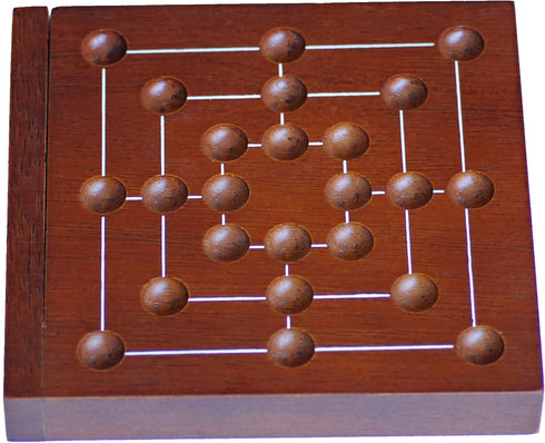 WE Games Nine Men's Morris - 5 inch Travel Size Game