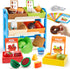 lalalark JOVA Play Food for Toddlers, Kids Grocery Store Playset, Pretend Kitchen Food