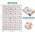 Metplus Muslin Carseat Cover for Babies, Lightweight Breathable Infant Carrier Cover for Girls & Boys