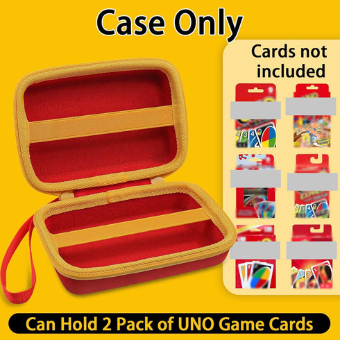 Aenllosi Storgae Card Case for UNO Card Game,Hard Case Capacity Max for 300 Cards(Case Only,Red)