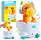 lalalark Dinosaur 2 in 1 Moving Musical Toy, Tummy Time Toys with Auto-Avoiding