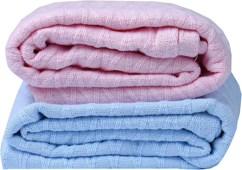 Linteum Textile Toddler Baby NAP Blanket, 30x40 in, Extra Soft 100% Cotton, Cozy & Warm