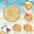 Beach Toys Set for Kids, Collapsible Sand Bucket and Shovels with Watering Can, Mesh Bag, Ice Cream & Animal Sand