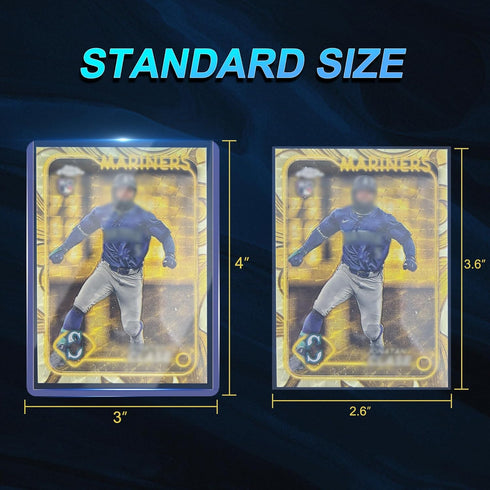 Btlwpy 1000 Cards,3"X4" (500 Sleeves+500 Card Sleeves Clear Loads for Baseball Card Protectors Sleeves for Cards,Hard
